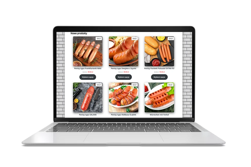 Sklep z mięsnymi penisami